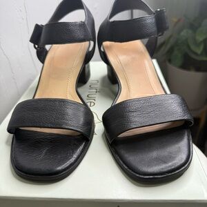 Nurture by Lamaze Black Leather Sandals